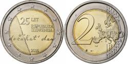 World Coins - Slovenia, 2 Euro, Independence, 2016, Vantaa, Bi-Metallic,