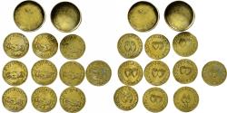 World Coins - France, Treizain box + 10 wedding denarii, Vermeil, ,Terisse: cf. D93
