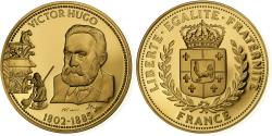World Coins - France, Medal, Victor Hugo, Copper Gilt,