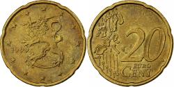 World Coins - Finland, 20 Euro Cent, 1999, Vantaa, Nordic gold,
