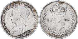 World Coins - Great Britain, Victoria, 3 Pence, 1895, Silver, , KM:777