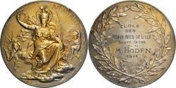 World Coins - France, Medal, Ecole des Beaux Arts de Lille, Sculpture, Arts & Culture, 1911