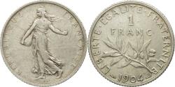 World Coins - Coin, France, Semeuse, Franc, 1904, Paris, , Silver, KM:844.1