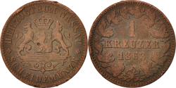 World Coins - Coin, German States, NASSAU, Adolph, Kreuzer, 1863, Wiesbaden,