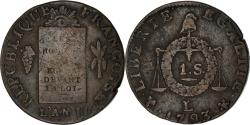 World Coins - Coin, France, Sol aux balances françoise, Sol, 1793, Bayonne,