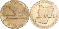World Coins - France, 1 Euro, Département de la Mayenne, 1997, Copper-nickel,