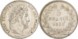 World Coins - France, Louis Philippe I, 5 Francs, 1839, Rouen, Silver, , Gadoury:677a