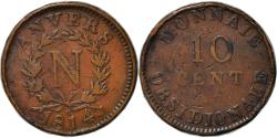 World Coins - Coin, France, 10 Centimes, 1814, Anvers, , Bronze, Gadoury:191d