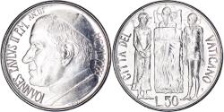 World Coins - Coin, VATICAN CITY, John Paul II, 50 Lire, 1981, Roma, FDC, , Stainless