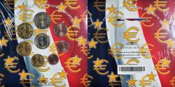 World Coins - France, 1 Cent to 2 Euro, euro set, 2004, Monnaie de Paris, BU,