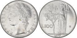 World Coins - Coin, Italy, 100 Lire, 1977, Rome, , Stainless Steel, KM:96.1