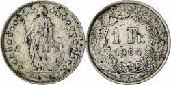 World Coins - Switzerland, Franc, 1964, Bern, Silver,