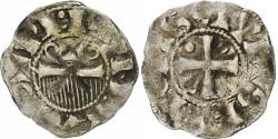 World Coins - County of Champagne, Denier, ca. 1050-1100, Provins & Sens, Billon,
