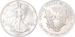 Us Coins - Coin, United States, Dollar, 1991, U.S. Mint, Philadelphia, 1 Oz,
