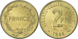 World Coins - France, France Libre, 2 Francs, 1944, Philadelphia, , Brass, KM:905