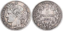 World Coins - France, 5 Francs, Cérès, 1850, Paris, Silver, , Gadoury:719, KM:761.1