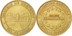 World Coins - France, Token, Touristic token, Château de Cheverny, Arts & Culture, 1999