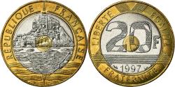 World Coins - Coin, France, Mont Saint Michel, 20 Francs, 1997, Paris,