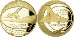 World Coins - France, Medal, Adieu au Concorde, Dernier Vol New-York/Paris, Aviation, 2003