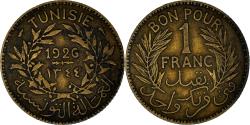 World Coins - Coin, Tunisia, Anonymous, Franc, AH 1344/1926, Paris,
