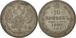 World Coins - Coin, Russia, Nicholas II, 10 Kopeks, 1901, Saint-Petersburg, , Silver