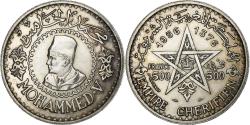 World Coins - Morocco, Mohammed V, 500 Francs, 1956/AH1376, Paris, Silver, , KM:54