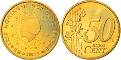 World Coins - Netherlands, 50 Euro Cent, 2005, Utrecht, , Brass, KM:239