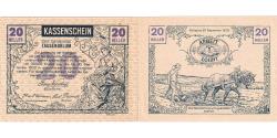 World Coins - Banknote, Austria, Tausendblum, 20 Heller, champs 1920 UNC(63) Mehl:FS 1060