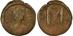 Ancient Coins - Coin, Justin I, Follis, 518-527, Constantinople, , Copper, Sear:62