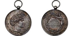 World Coins - France, Medal, Grand Concours Musical de Vanves (Seine), 1885, Silver,