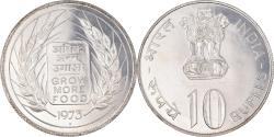 World Coins - Coin, INDIA-REPUBLIC, 10 Rupees, 1973, Mumbai, Bombay, , Silver, KM:188