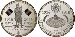 World Coins - France, Medal, Centenaire Première Guerre Mondiale, Bataille de Verdun