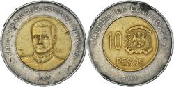 World Coins - Coin, Dominican Republic, 10 Pesos, 2010
