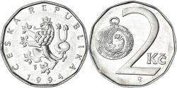 World Coins - Coin, Czech Republic, 2 Koruny, 1994