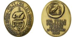World Coins - Greece, Medal, 13th World Congress Athens, 1992, Bronze,