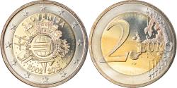 World Coins - Slovenia, 2 Euro, 10 ans de l'Euro, 2012, , Bi-Metallic, KM:107