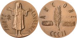 World Coins - France, Medal, Sainte Laurence, Ancône, 1966, Bronze, Maurion-Vidal,