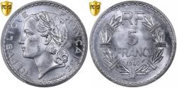 World Coins - France, 5 Francs, Lavrillier, 1946, Paris, Aluminum, PCGS, , Gadoury:766