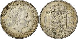 World Coins - Netherlands, Juliana, Gulden, 1964, Silver, , KM:184