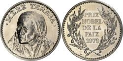World Coins - France, Medal, Mère Teresa, Prix Nobel de la Paix 1979, Copper-nickel,