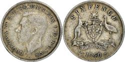World Coins - Coin, Great Britain, George VI, 6 Pence, 1940, , Silver, KM:852