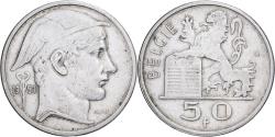 World Coins - Belgium, Régence Prince Charles, 50 Francs, 50 Frank, 1951, Brussels, Silver