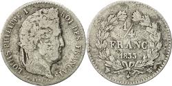 World Coins - Coin, France, Louis-Philippe, 1/4 Franc, 1833, Lille, , Silver