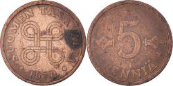 World Coins - Coin, Finland, 5 Pennia, 1970