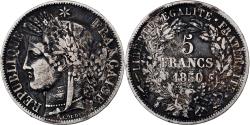 World Coins - France, 5 Francs, Cérès, 1850, Bordeaux, Silver, , KM:761.3