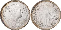World Coins - Thailand, Rama VI, 1 Salung, 1/4 Baht, 2468 (1925), Silver,