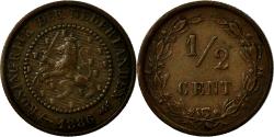 World Coins - Coin, Netherlands, William III, 1/2 Cent, 1886, , Bronze, KM:109.1