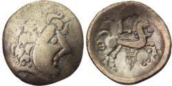 Ancient Coins - Sequani, Helvetii, 1/4 statère à la lyre, 2nd-1st century BC, Electrum