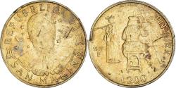 World Coins - Coin, San Marino, 200 Lire, 1997, , Aluminum-Bronze, KM:366