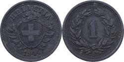World Coins - Switzerland, Rappen, 1944, Bern, Zinc, , KM:3a